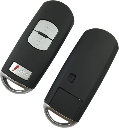 Miniatura 3 de Funda de repuesto para llavero Mazda sin llave, funda para llavero de automóvil con hoja sin cortar en blanco, Botón 3
