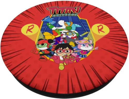 Miniatura 2 de Ryan's World Titan Universe Red Titan y Team PopSockets PopGrip intercambiable