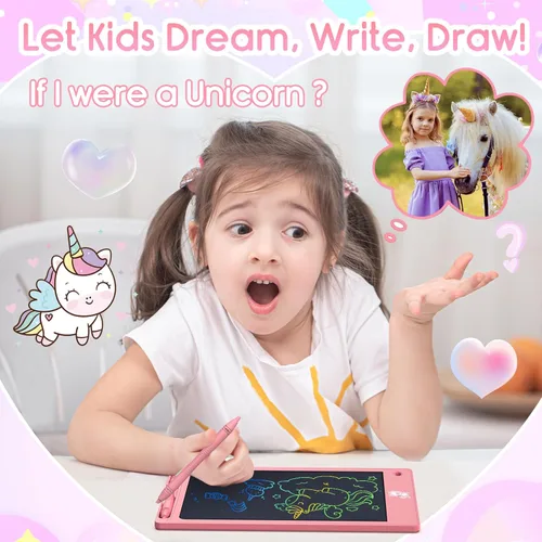 Miniatura 4 de FLUESTON Juguetes Tableta de Escritura LCD para Niños Pequeños, Juguetes para Niños y Niñas de 3, 4, 5, 6, 7, 8 años, 8.8 pulgadas, 1 unidad en 1