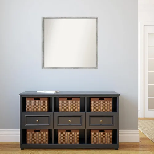 Miniatura 166 de Amanti Art Espejo de baño blanco para sobre el fregadero, 32 x 45 pulgadas, espejo de tocador rectangular blanco esbelto, marco de madera moderno