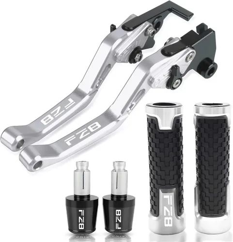 Miniatura 14 de Embrague Accesorios de motocicleta CNC Palanca de embrague de freno Manillar Manillar Agarres extremos para FZ8 FZ-8 2010-2018 2017 2016 2015 2014