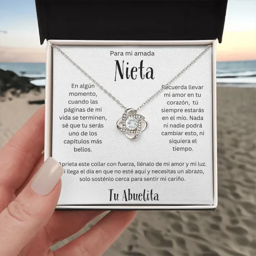 Miniatura 9 de LEO'S PRINT SHOP Regalo para Nieta de Abuela para Nieta, Regalo Graduación, Confirmación, Collar personalizado, Nieta Cumpleaños, Hermosa Cadena