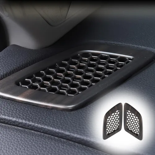 Miniatura 9 de MUXEE 2 piezas Cubierta de ventilación superior de tablero para Honda CRV 2023 2024 2025 2026 - ABS Negro brillante deportivo Accesorios interiores