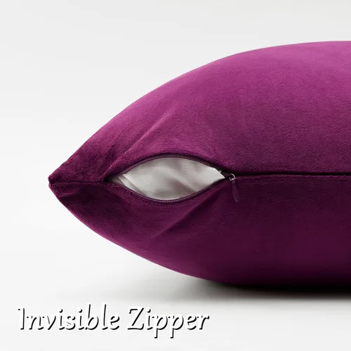 Miniatura 39 de GIGIZAZA Fundas de Almohadas Decorativas de Terciopelo Dorado, Fundas de Almohadas de 18x18 para Sofá, Sillón y Cama, Paquete de 2 Fundas de Cojines
