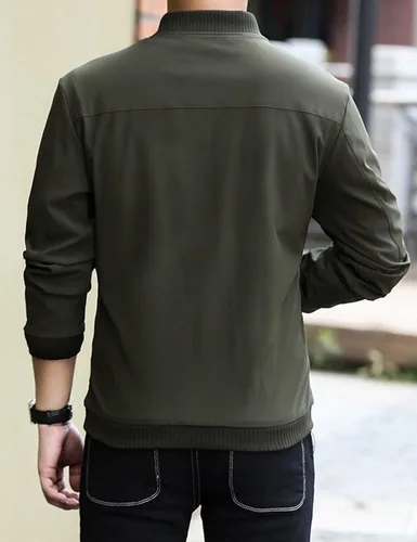 Miniatura 4 de Lentta - Chaqueta Bomber de Ajuste Delgado y Ligera de Softshell para Hombre, Chaquetas de Otoño para Hombre