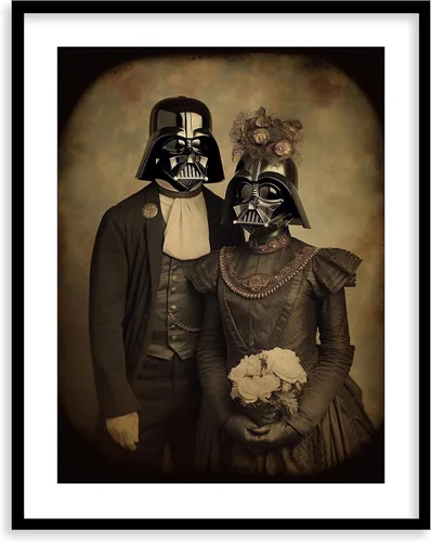 Miniatura 42 de Láminas de Arte de Retratos Victorianos de Star Wars - Impresión de Arte Fino Giclée Premium - Decoración de Pared Steampunk Estética, Póster Darth