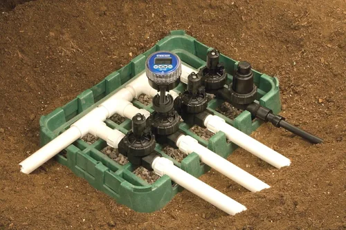 Miniatura 2 de Hydro-Rain 4020 - Controlador de batería de 4 estaciones con 1 solenoide