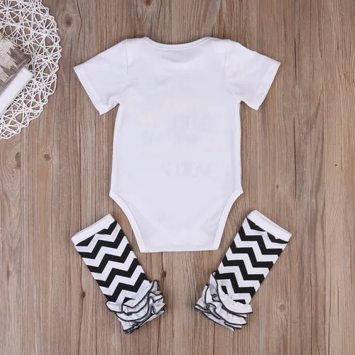Miniatura 3 de Conjunto de 3 estilos para bebé recién nacido, con estampado de letra y texto "I'm Daddy" Girl