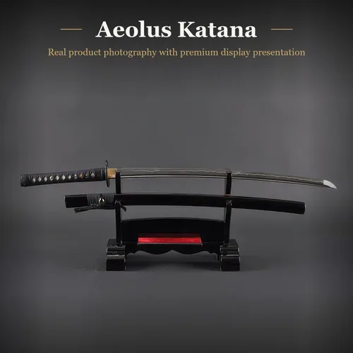 Miniatura 2 de HMS Samurai Katana Sword, Functional, Hand Forged, 1045 Carbon Steel, Heat Tempered, Full Tang, Sharp