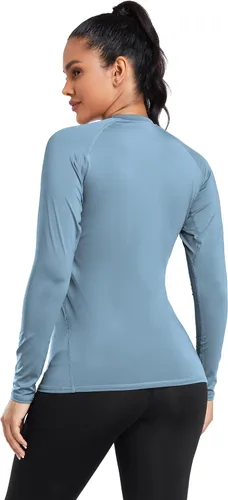 Miniatura 5 de TELALEO 4 Pack Women's Compression Shirt LongShort Sleeve Performance Workout Baselayer Athletic Top Gym Sports Gear