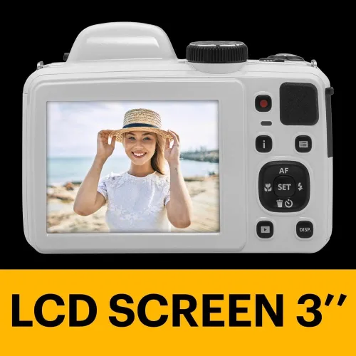 Miniatura 4 de KODAK PIXPRO AZ425-WH Cámara digital de 20MP con zoom óptico de 42X, lente gran angular de 24mm, video Full HD 1080P, estabilización de imagen Blanco