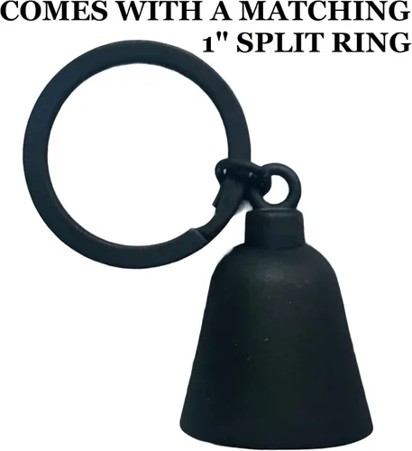 Miniatura 3 de Kustom Cycle Parts ¡No te mueras, maldito! Campana de motocicleta para motociclista con espíritus malignos. (Campana negra plana)