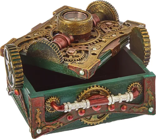 Miniatura 2 de Pacific Trading Joyero Steampunk Punk de vapor con brújula
