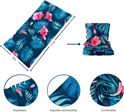 Miniatura 2 de Paquete de 3 polainas de cuello bandana para hombres y mujeres máscara refrescante con protección solar