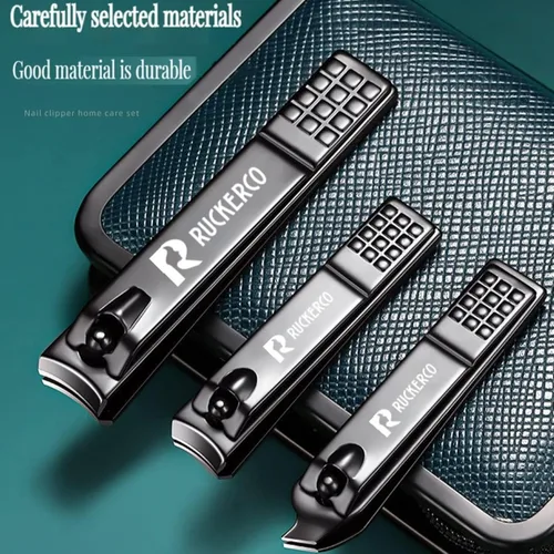 Miniatura 2 de Juego de cortaúñas de acero inoxidable mate, 3 piezas de cortaúñas y cortador de uñas inclinado EDG, el mejor regalo para hombres y mujeres