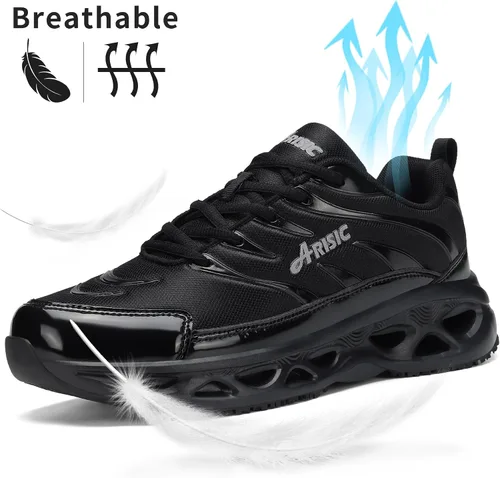 Miniatura 3 de Zapatos de trabajo antideslizantes para hombres y mujeres, tenis impermeables para hombre, cómodos zapatos de chef para restaurante, zapatos