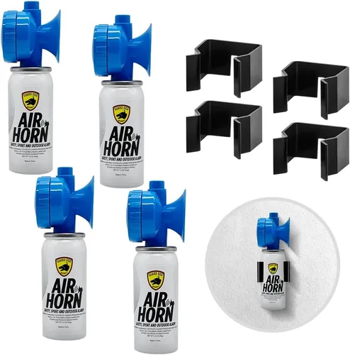 Miniatura 8 de Guard Dog Security Bocina de aire para seguridad, bocina de sonido fuerte, bocina de aire mini de mano, bocina de niebla y de barco para navegación