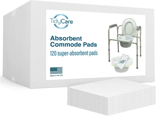 Miniatura 9 de TidyCare Almohadillas desechables para cama de noche para adultos, portátil, para silla de inodoro y bandeja de cama, paquete económico de 40