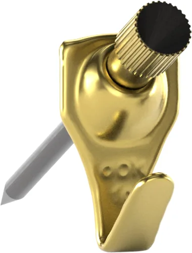 Miniatura 8 de OOK 533050 Colgadores Profesionales para Cuadros, Colgadores de Arte, Acolchados, Latón, Ganchos Reutilizables para Cuadros, 100 lb (1 Juego), Negro