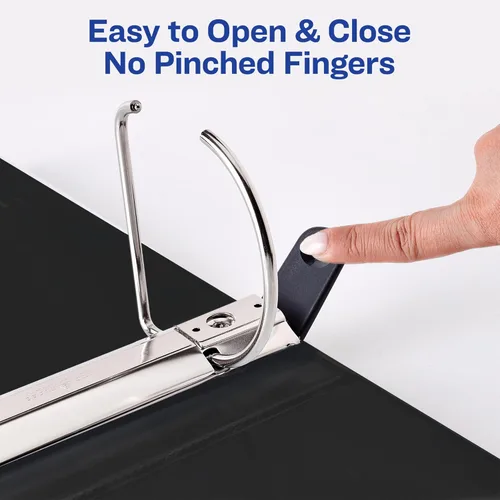 Miniatura 6 de Avery Carpeta de 3 anillos resistentes con 3 anillos inclinados de un solo toque de 4 pulgadas, capacidad para papel de 8.5 x 11 pulgadas, 2