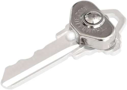 Lucky Line Pequeña Luz LED de Pulgar para Llaves, Destornilladores, Cinta de Medir, Armarios, Correas de Mascotas y Más (90701), Plata