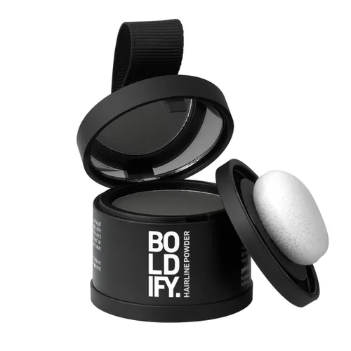 Miniatura 10 de BOLDIFY Polvo de línea del cabello (GRANDE, 10g) - Color de cabello para retoque de raíces para cobertura de canas - Polvo para el cabello que Negro
