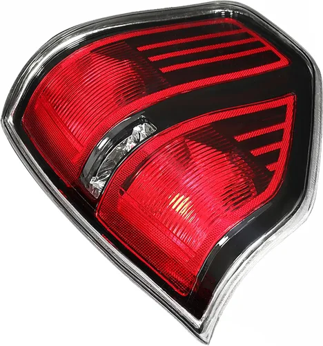 Miniatura 5 de HECASA Luz trasera compatible con Ford F-150 2009-2014 de repuesto para BL3Z13404B BL3Z13404AA W/O arnés de bombillas lente transparente carcasa
