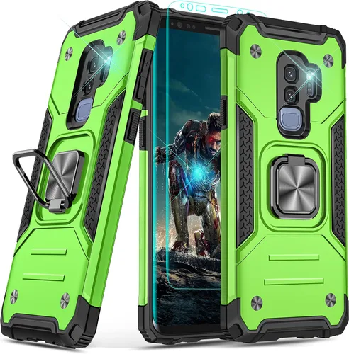Miniatura 18 de YmhxcY Funda para Galaxy Note 8, funda para Galaxy Note 8 con protector de pantalla curvado 3D, fundas de grado armadura con soporte giratorio