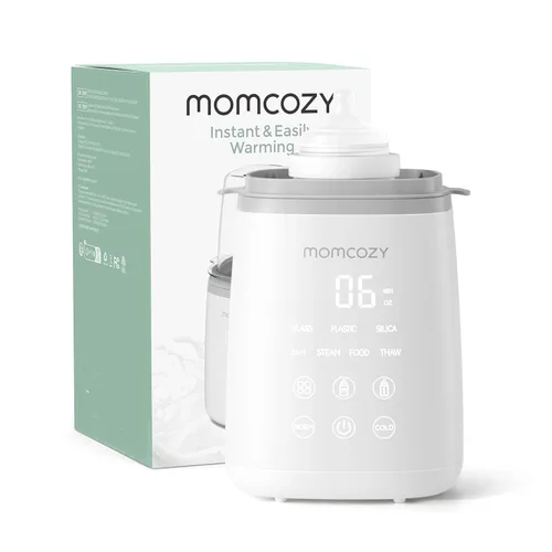 Momcozy Calentador de Biberones, Calentadores de Biberones Rápidos para Todos los Biberones con Temporizador, Control Preciso de Temperatura y