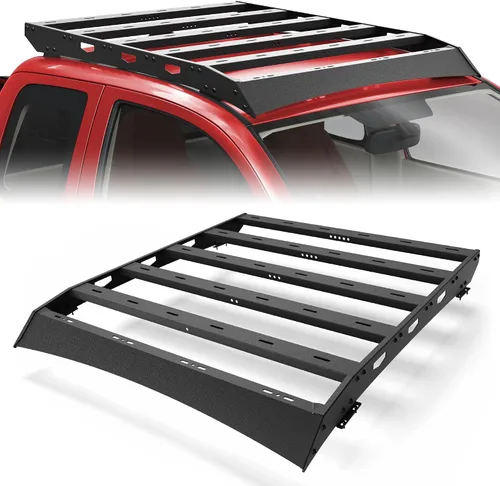 Miniatura 26 de Soporte de techo para Toyota 4Runner 2010-2024 5ª generación, cesta de carga de longitud completa resistente con barras transversales, estante