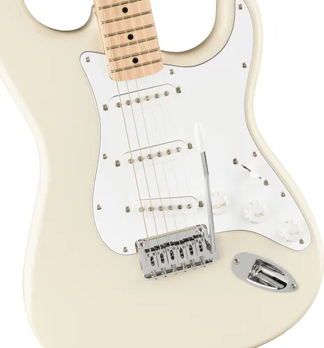 Miniatura 5 de Squier Affinity Series Stratocaster - Guitarra eléctrica, color blanco olímpico con diapasón de arce
