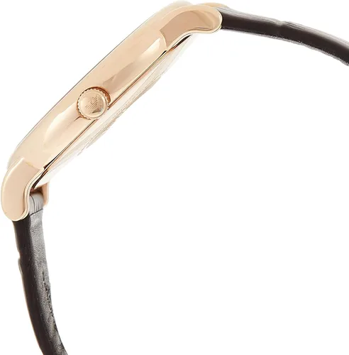 Miniatura 3 de Emporio Armani Men's Three-Hand Date Black Leather Watch