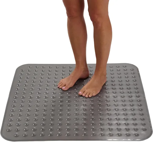 Miniatura 10 de ENKOSI Tapete de ducha extra grande antideslizante – 47 x 32 pulgadas – Tapete de ducha de baño XL – Tapetes de ducha grandes para suelos de ducha