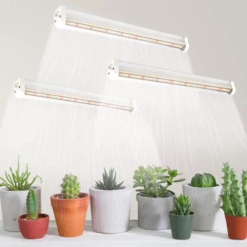 GYTF Luces LED T5, 1.4 pies, 5000 K, espectro completo, luces de cultivo blancas para plantas de interior en tira, invernadero suculentas inicio de