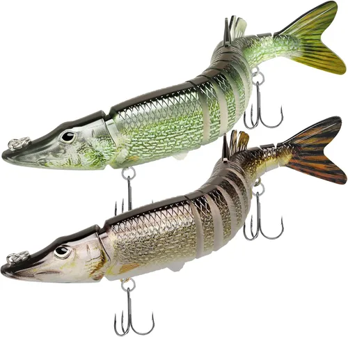 Miniatura 13 de TRUSCEND Swimmax - Señuelos de pesca fáciles de atrapar con ganchos BKK, ondulación, vibración, traqueteo y gorgoteo para más mordeduras, cebos