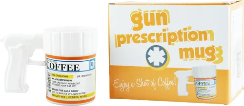 Miniatura 3 de Fairly Odd Novelties Prescription Gun - Taza de café, 12 onzas