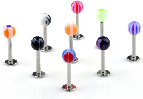 Miniatura 6 de 110 piezas de piercing para el cuerpo: cejas, ombligo, vientre, lengua, labio, 22 tipos de piercings
