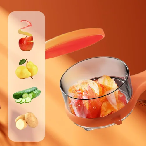 Miniatura 4 de Cuchillo pelador con caja de almacenamiento, pelador 2024 con cubo de almacenamiento, pelador multifuncional de doble cara de acero inoxidable y 2