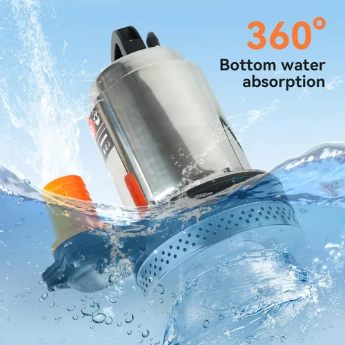 Miniatura 6 de BACOENG DC 24V Bomba de agua solar, bomba de pozo sumergible 23 pies, elevación 24GPM para granja y rancho