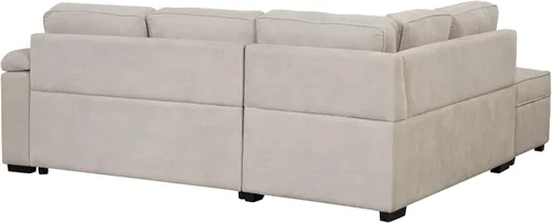 Miniatura 7 de Merax Sofá seccional en forma de L con otomana de almacenamiento y diván para sala de estar, apartamento pequeño