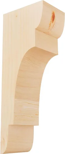 Miniatura 79 de Ekena Millwork COR04X12X12NEB00RWR 4 pulgadas de ancho x 12 pulgadas de profundidad x 12 pulgadas de alto New Brighton Rough Sawn Corbel, cedro rojo