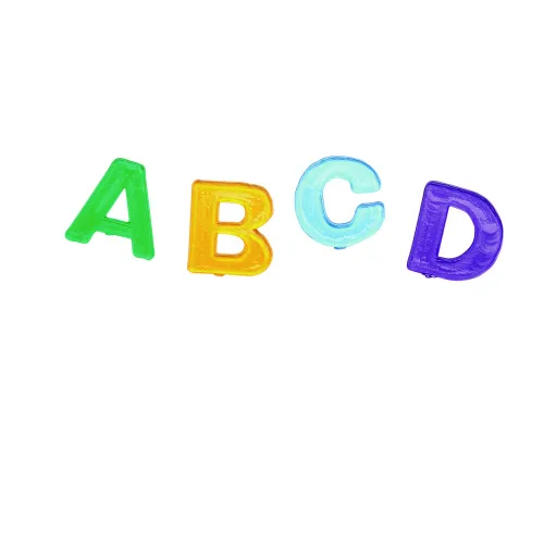 Miniatura 3 de Colorations Letras Plásticas Multicolor Translúcidas Mayúsculas, 3/4" Cada Una, 208 Piezas, Para Collage, Letras ABC, Alfabeto Para Niños