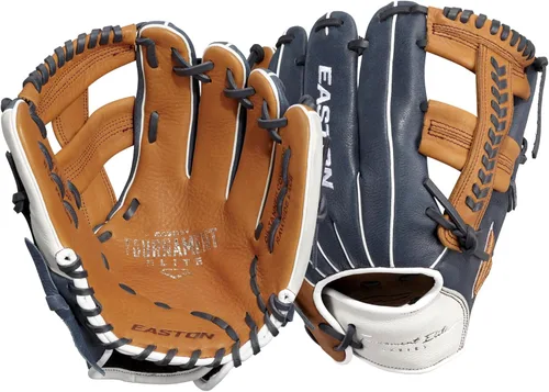 Miniatura 9 de Easton Guante de béisbol juvenil Tournament Elite Múltiples estilos I-Web - Blanco / Azul marino / Rojo