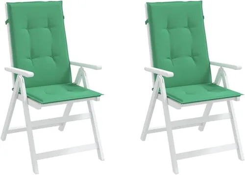 Miniatura 13 de Cojines para silla de jardín con respaldo alto, 2 piezas, color antracita, 47.2 x 19.7 x 1.2 pulgadas, cojines de tela para sillas de comedor