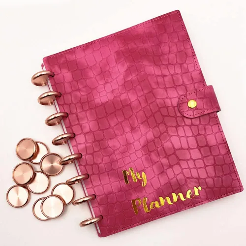 Miniatura 4 de Fromthenon - 11 discos de aluminio de alta calidad de 1.1 pulgadas para cuaderno de disco, anillos de carpeta de discos de expansión Fromthenon