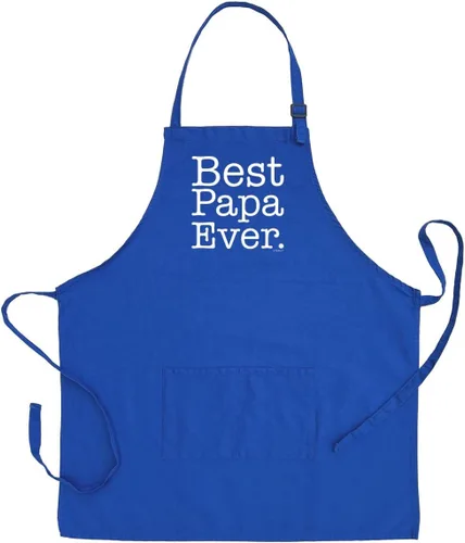 Miniatura 8 de Best Grandpa Papa Gramps Pop-Pop o Poppy Ever - Delantal ajustable con pechera de dos bolsillos