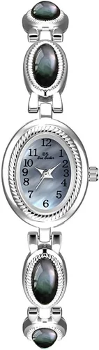 Miniatura 12 de CARLIEN Reloj de pulsera de cuarzo ovalado para mujer, de lujo, delicado, dorado, plateado, perla y números arábigos, fácil de leer, resistente al