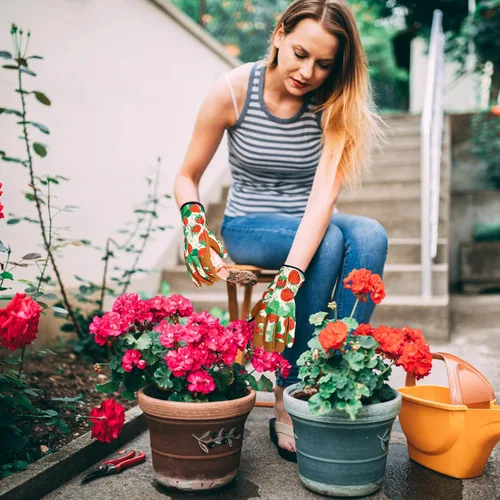 Miniatura 6 de Guantes de Jardinería de Cuero MERTURN para Mujeres, Guantes de Jardín a Prueba de Espinas, Guantes de Trabajo Compatibles con Pantalla Táctil