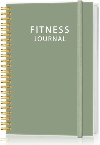 Miniatura 16 de Diario de fitness simplificado para mujeres y hombres, diario/planificador de entrenamiento A5 diario de registro de ejercicios para pérdida