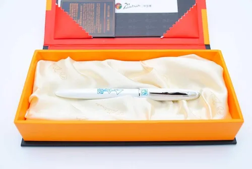 Miniatura 4 de Picasso 606 - Bolígrafo de punta redonda (0.020 in, caja original) (blanco perlado)